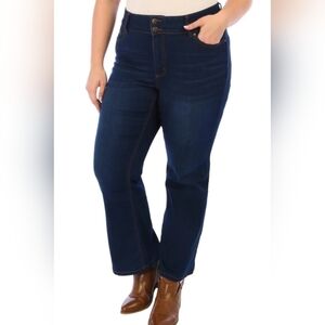 Womens Adrienne Vittadini Miniboot Margaret Jeans Size 14W 27" Inseam MSRP $89